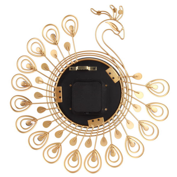 Luxurious Peacock Diamond Wall Clocks