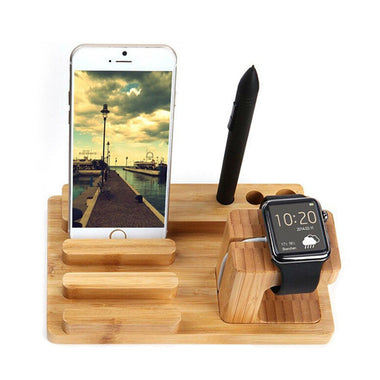 Natural Genuine Wooden Charging Dock