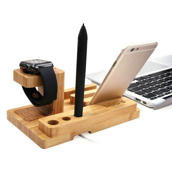 Natural Genuine Wooden Charging Dock
