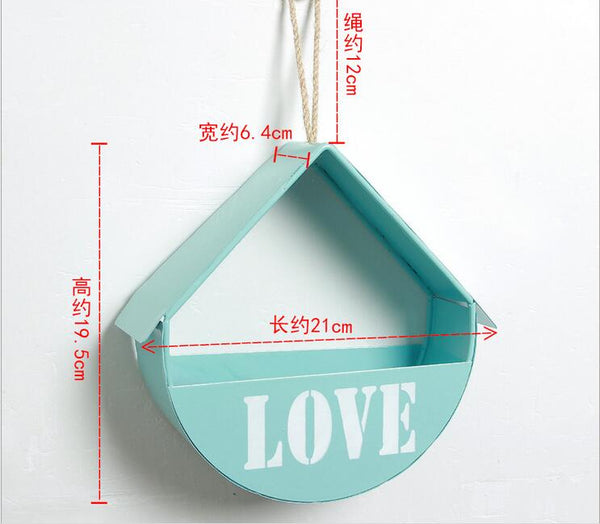 Romantic Shaped Wall Flower Vase Holder