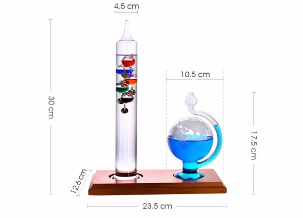 Galileo Galilei Thermometer and Barometer