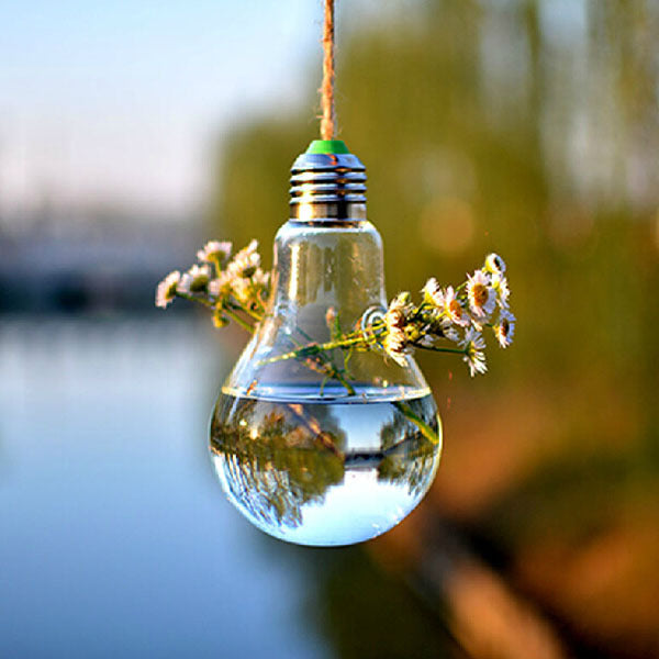 Bulb Shape Hanging Flower Vase