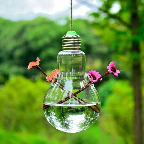 Bulb Shape Hanging Flower Vase