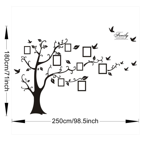 Family Tree Photo Frame Wall Decal