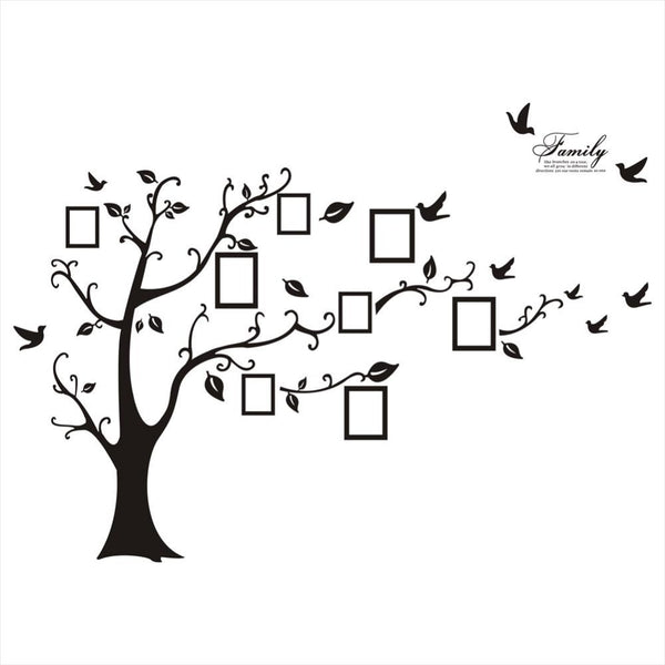 Family Tree Photo Frame Wall Decal