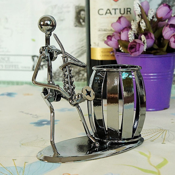 Creative Saxophone Pen and Desk Organizer