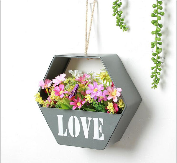 Romantic Shaped Wall Flower Vase Holder