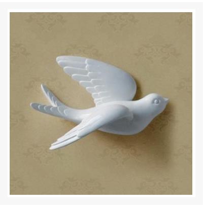 Creative Wall Stick-On Resin Bird