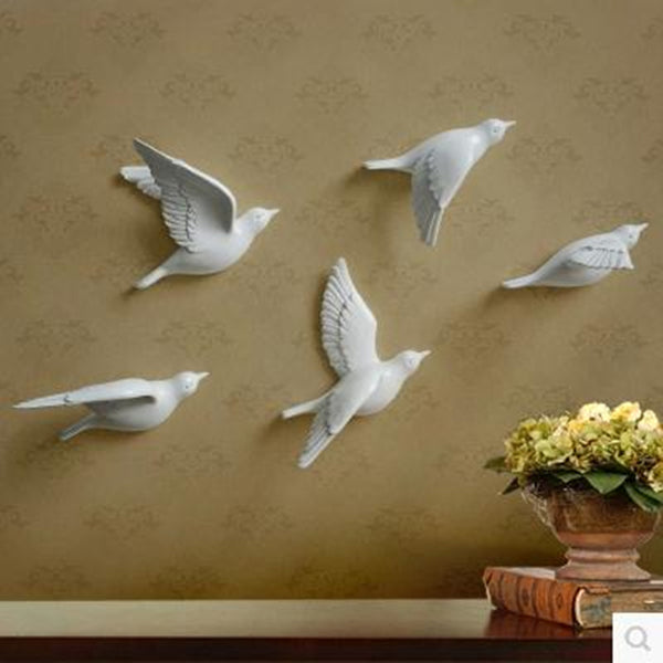 Creative Wall Stick-On Resin Bird