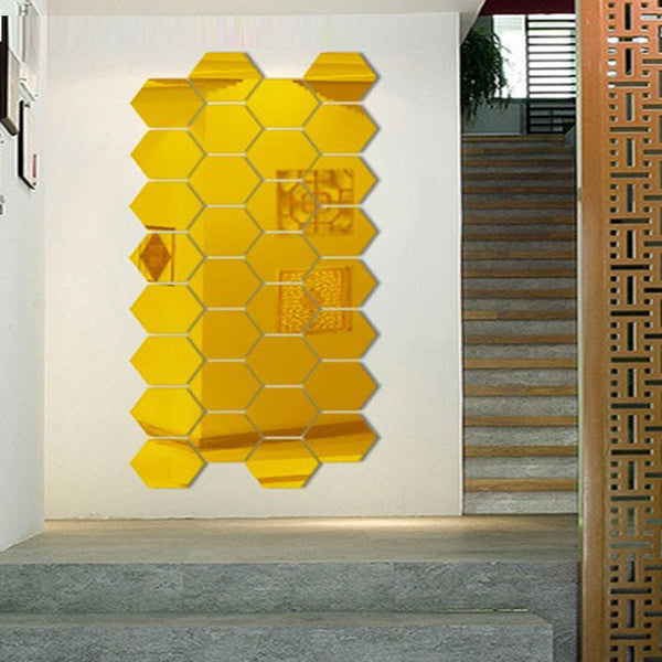 7 Piece Mirrored Wall Decoration