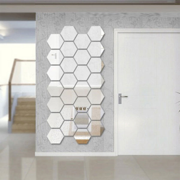 7 Piece Mirrored Wall Decoration