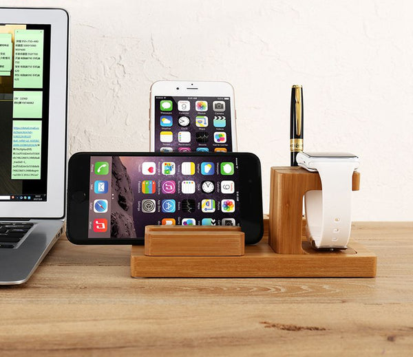Natural Genuine Wooden Charging Dock