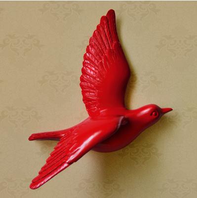 Creative Wall Stick-On Resin Bird