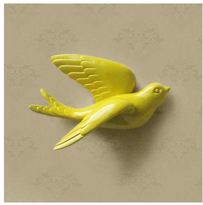 Creative Wall Stick-On Resin Bird