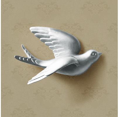 Creative Wall Stick-On Resin Bird