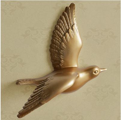 Creative Wall Stick-On Resin Bird
