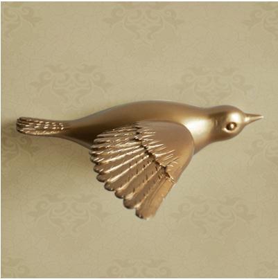 Creative Wall Stick-On Resin Bird
